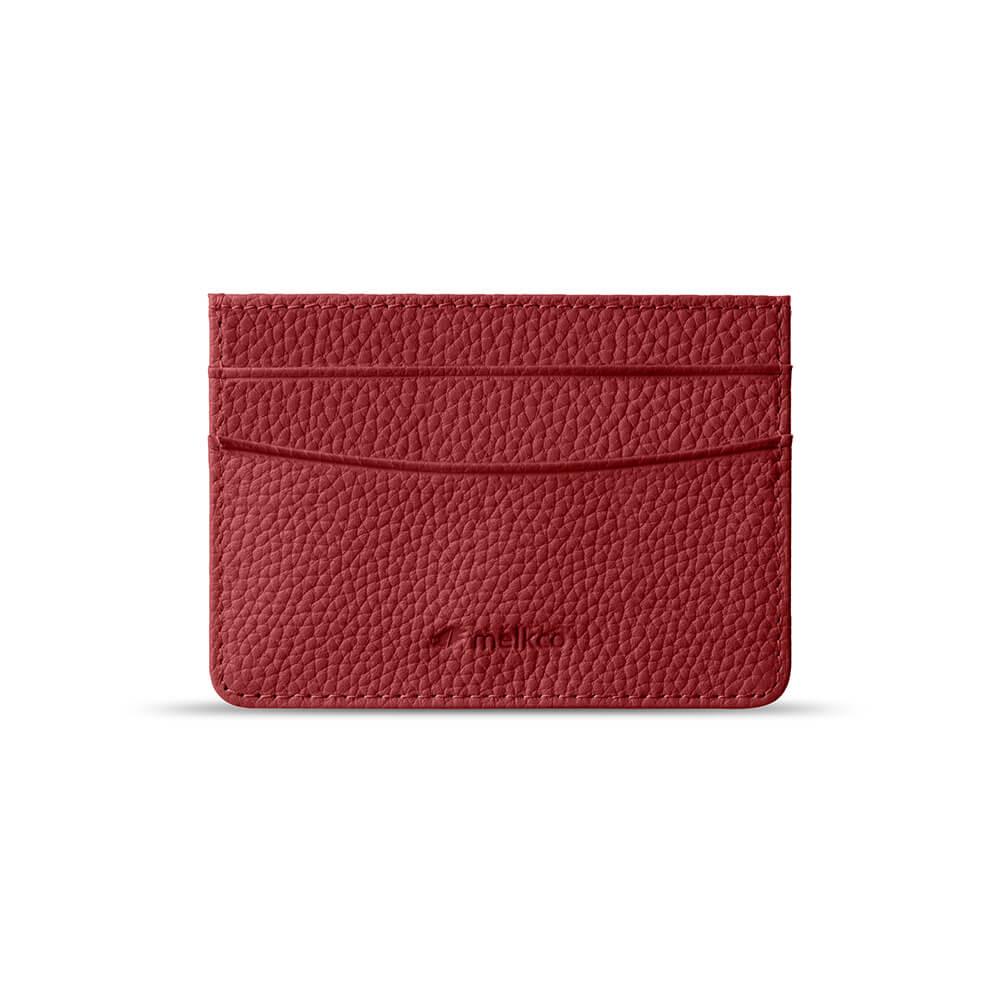 Melkco Card Holder Origin Series Premium Leather - Red - Tashqila Melkco Card Holder Origin Series Premium Leather - Red - Tashqila